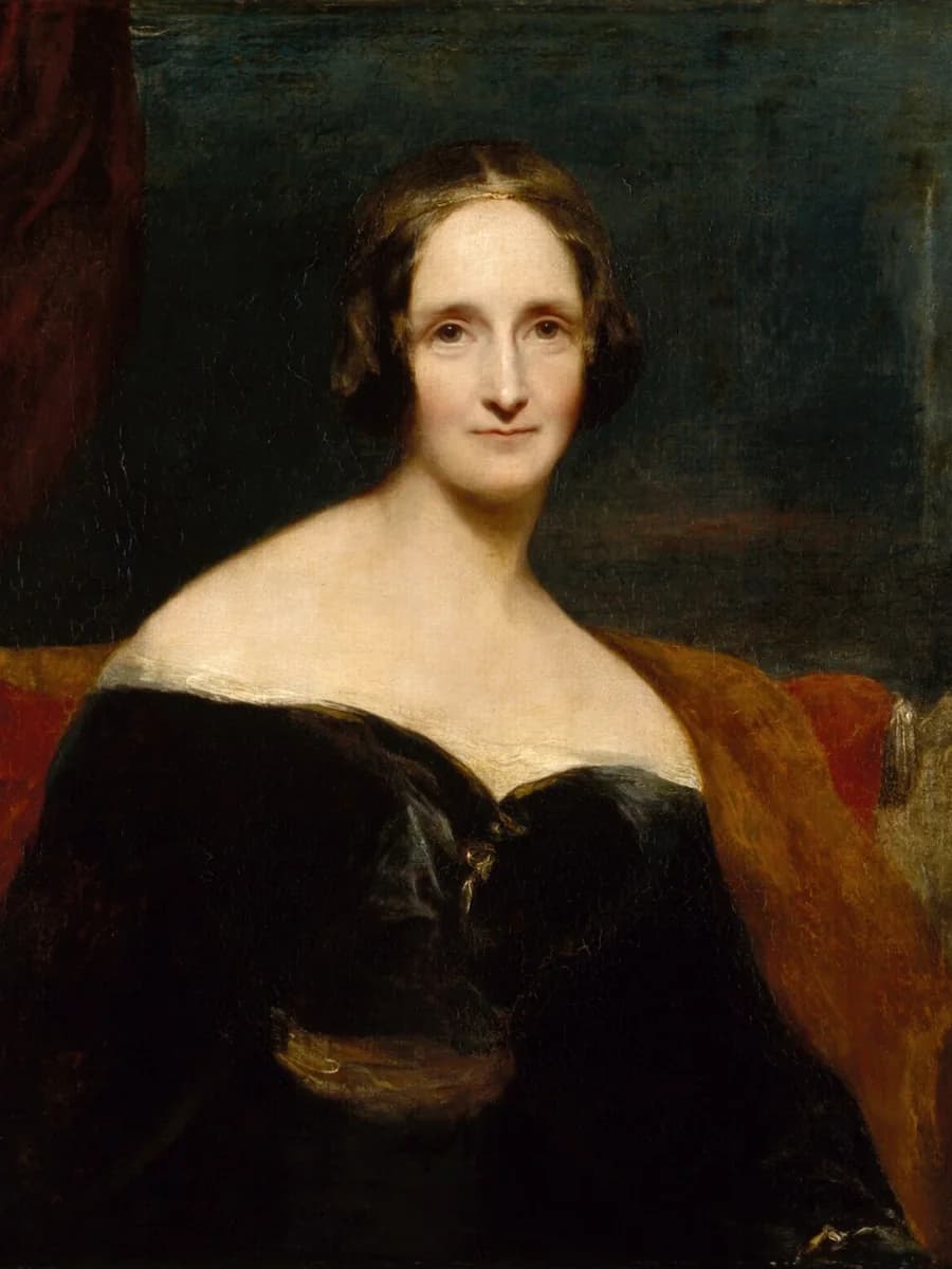 Portrait of Mary Shelley by Richard Rothwell, exhibited 1840