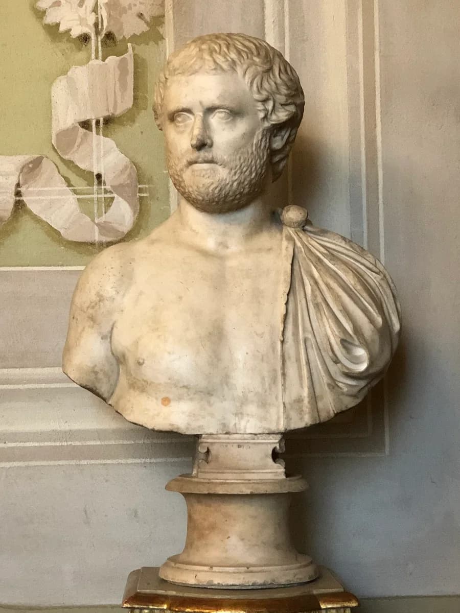 Marble bust in the Uffizi, assumed to be Ovid