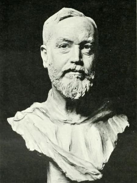 Plaster bust of T. H. Thomas by Sir William Goscombe John, shown at the Royal Academy in 1903