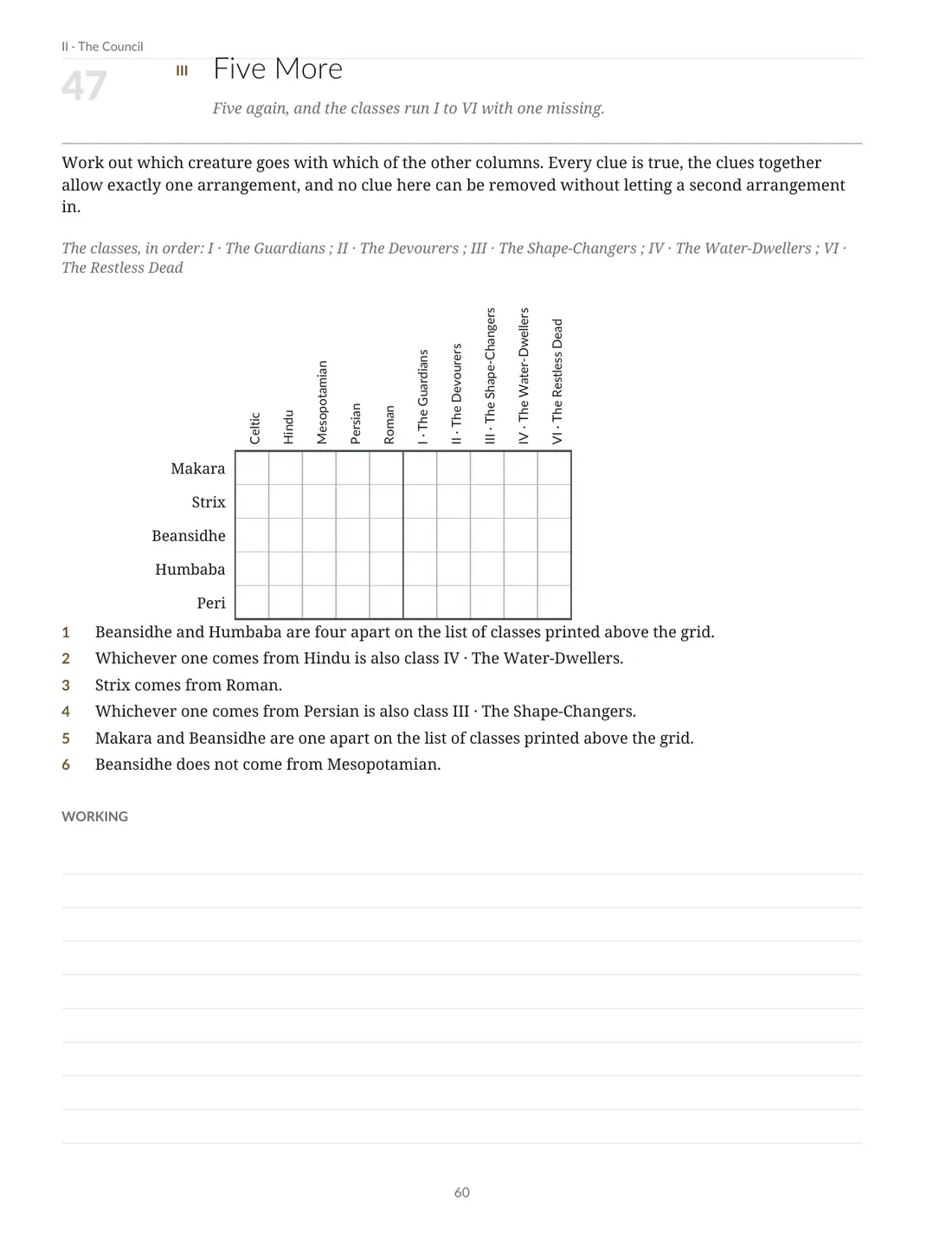 Codex Mythologica: The Puzzle Book — page 60