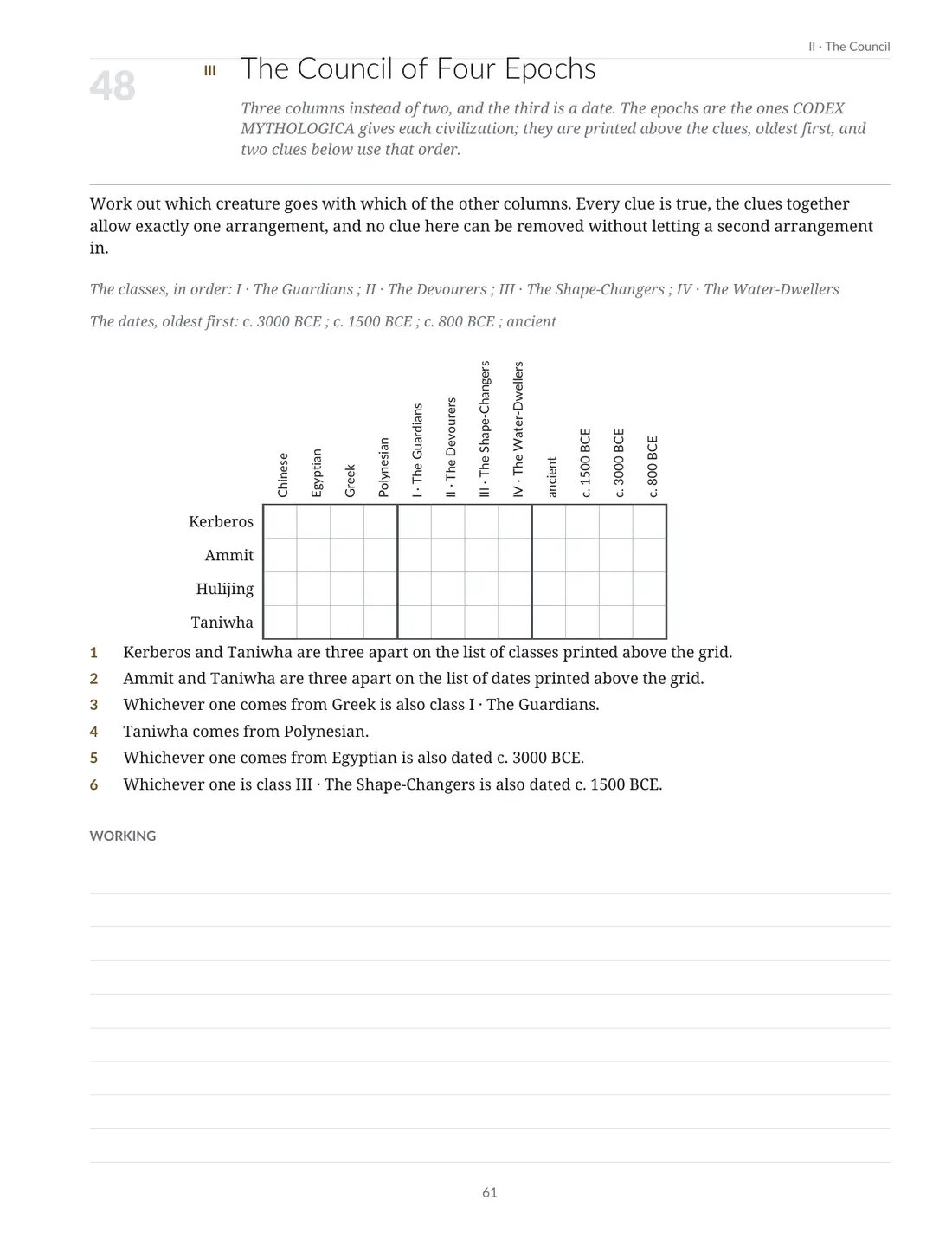 Codex Mythologica: The Puzzle Book — page 61