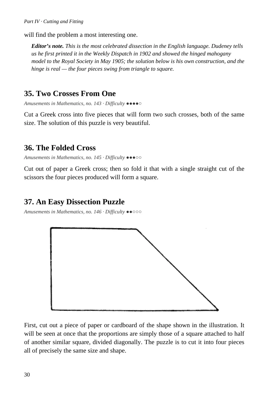 The Puzzles of Henry Dudeney — page 30