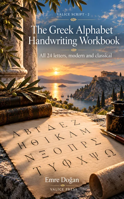 The Greek Alphabet Handwriting Workbook — cover